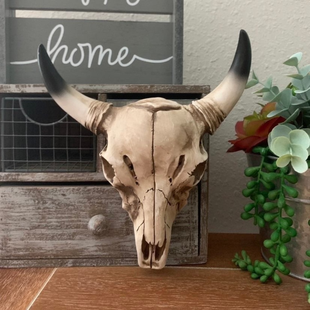 New Boho Rustic Cow Skull Wall Decor
